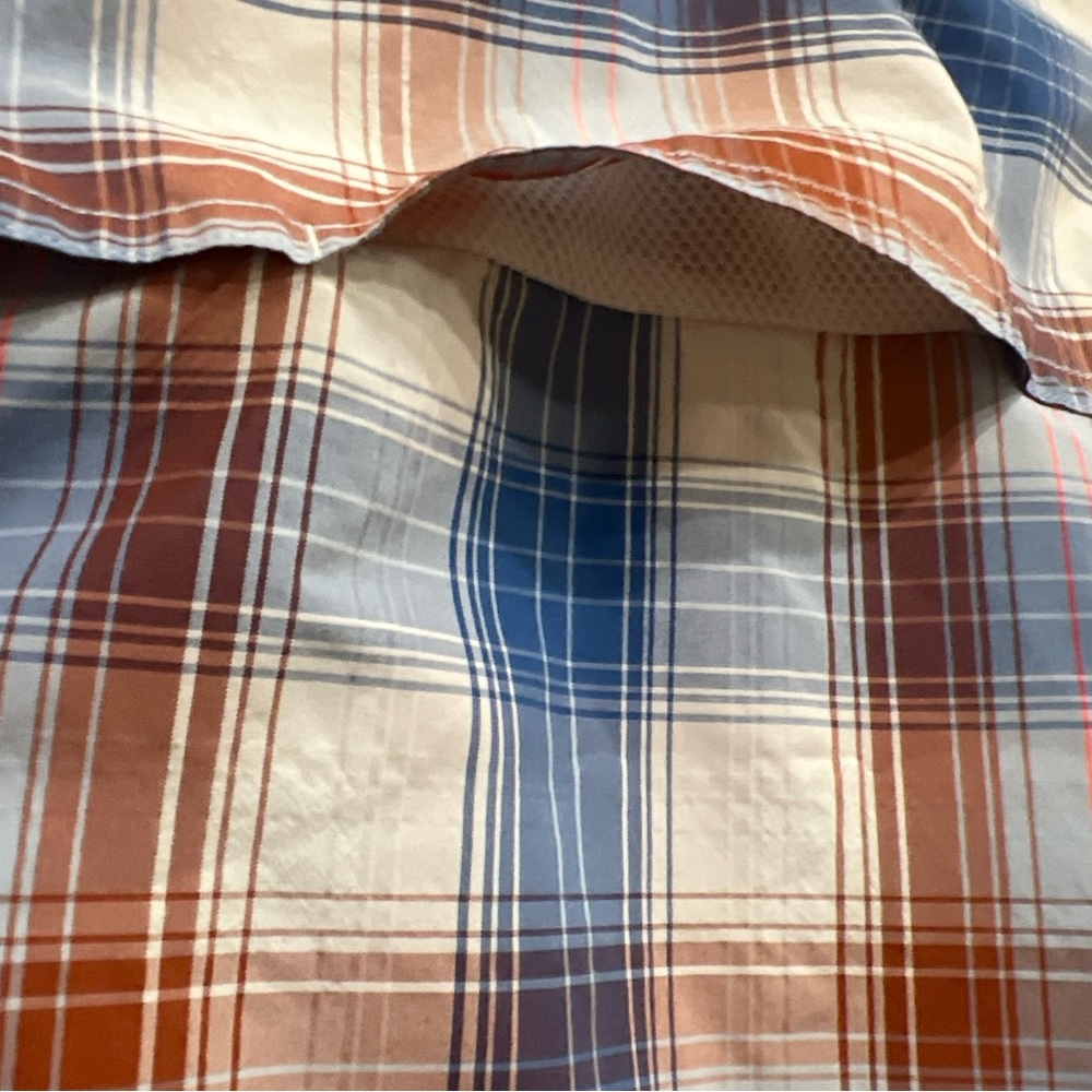 Eddie Bauer Travex Women's Blue & Red Plaid Hiking Shirt Top; M - Picture 9 of 14